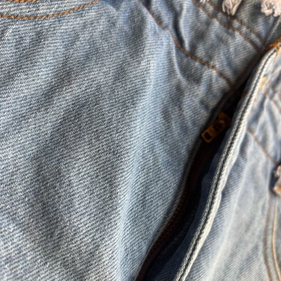 Vintage 90s California Concepts Jean Short Skirt Plaid Sz 7 Made In USA Western - Picture 7 of 13